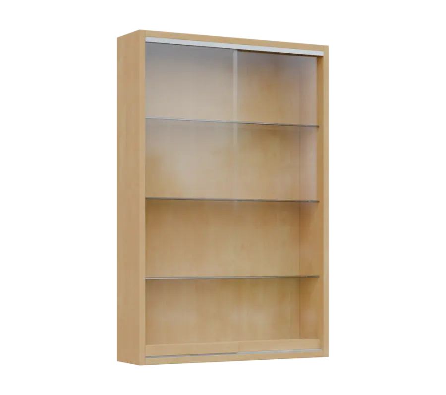 RE VT - 900 vitrína, 900x600x150, bříza světlá